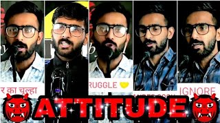 attitude shayari 😈🙏💯|| vabby attitude shayari 🤙👑🔥|| new attitude shayari 🤬💯🤘 #attitudeshayari