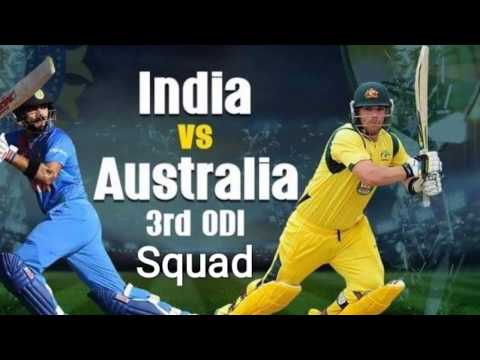 Ind Vs Aus 3rd ODI Squad india squad