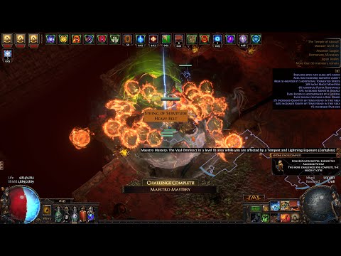 【PoE 3.22 challenge】 Maestro Mastery - The Vaal Omnitect in a level 83 area