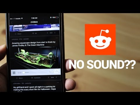 No Sound Playing YouTube Video on Reddit App Fix