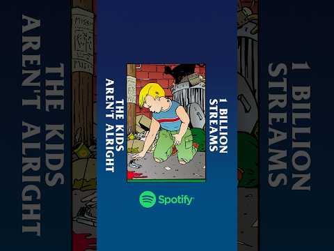 “The Kids Aren't Alright" has surpassed 1 BILLION STREAMS on ​⁠@Spotify!!!