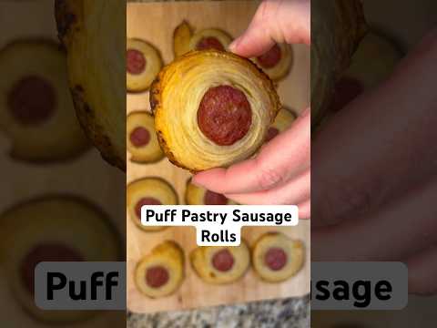 Puff Pastry Sausage Roll #shorts #easyrecipe #partyfood