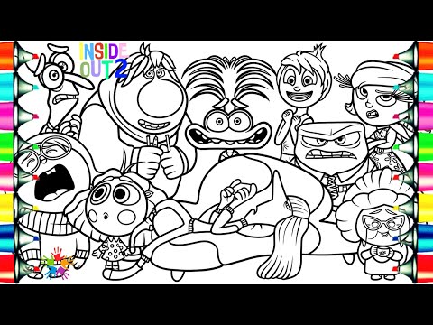 Inside Out 2 Coloring Pages / How To Color Envy Anxiety Joy Anger Disgust Fear Ennui Embarrassment