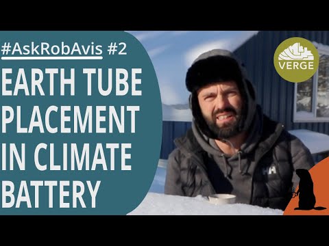 Earth Tube Placement in Climate Battery #AskRobAvis 002