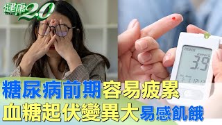 糖尿病前期容易疲累 血糖起伏變異大易感飢餓健康2.0 @tvbshealth20