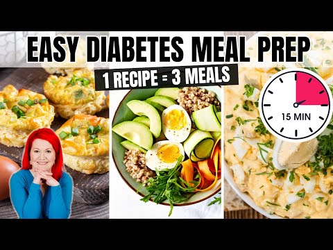 Diabetic Meal Prep Ideas: Turn 1 Recipe Into 3 Low Carb Breakfasts! SIMPLE Meal Prep for Diabetics