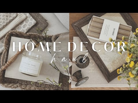 Home Decor Haul 2024 || Curated Haul || Pillow Covers, Etsy Vintage Finds, Zara Home, At Home & More