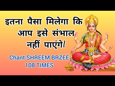 Shreem Brzee Mantra chanting 108 times/ Money prosperity luck and wealth 100% results  #shreem Brzee