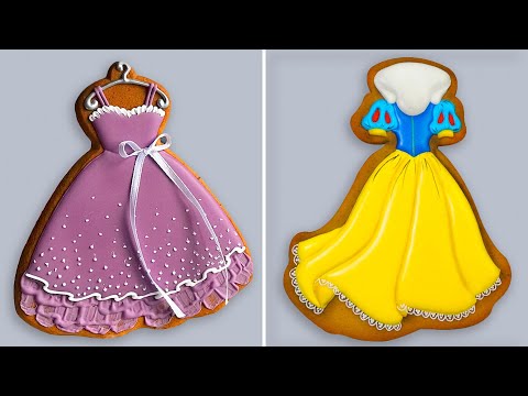 Princess Dress Cookies | Royal Icing Cookie Decorating Compilation | So Yummy Cookies