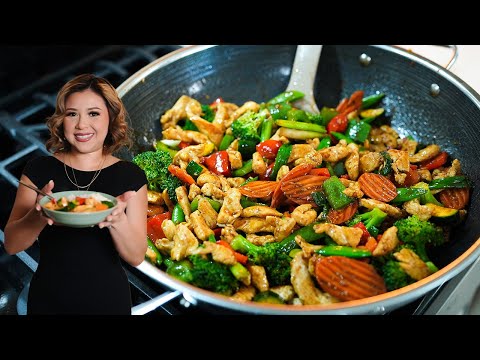 How to make a quick CHICKEN STIR FRY, seriously the best!