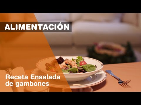 Receta de Ensalada templada de gambones