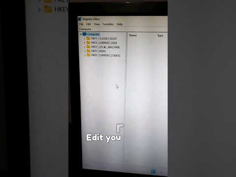 Open Registry Editor With Shortcut #Shortcut #shorts