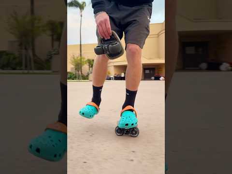 Skating in crocs 🔥