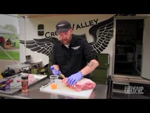 Fired Up Food Master Class: Pro's Pork Shoulder Secrets - Injection Technique (2/4)