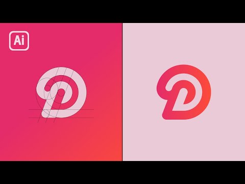 How to Make a Letter Logo Using Circular Grid - D Letter Logo Design Illustrator