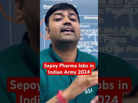 Sepoy Pharma Vacancies 2024 #amarsayaracademy #indianarmy #govtjobs