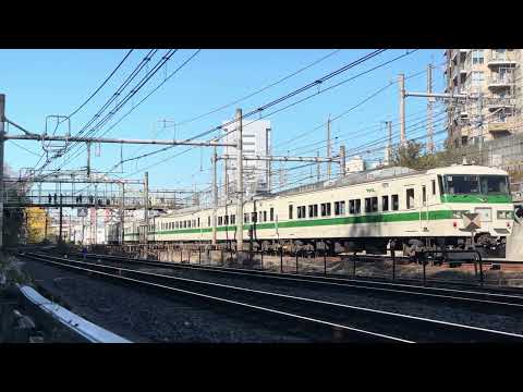 185系 C1編成 操車場周遊ツアー 王子駅・飛鳥山公園付近通過