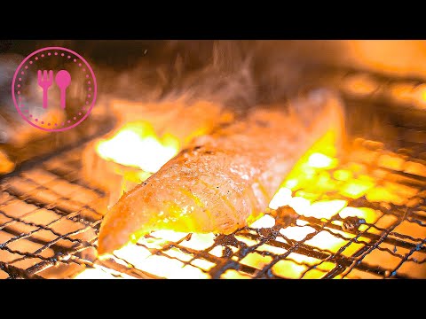 GRILLING JUICY, OILY AND TASTY FISHES in Shibuya, JAPAN/FISH LOVERS