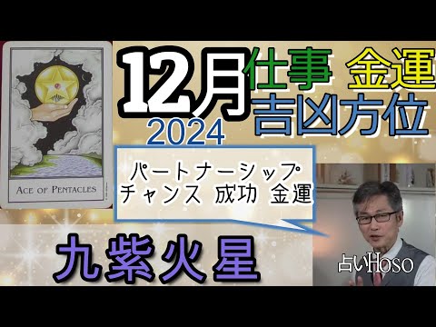 九紫火星【12月の仕事 金運 方位】2024 九星 タロット 占い