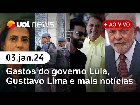 Gusttavo Lima: entorno de Bolsonaro vê 'traição'; calor recorde em 2024, Operação Escudo | UOL  News