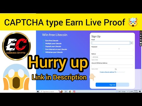 Free Litecoin Coin || Captcha type Earn Litecoin Coin || Live Proof Earning 🤑|| Earning Crypto