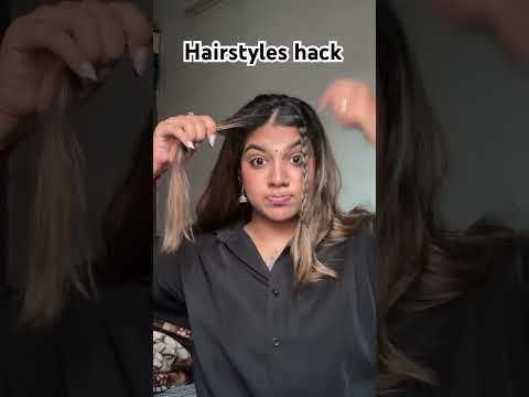 Ethinic & stylish pony hairstyle hack .. #hairstyle #hairhack #haircare #makeup #hack