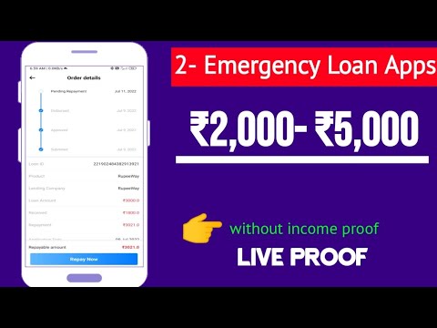 🔥Live Proof - 2 New Emergency Loan App | Instant Loan App without income proof | Urgent Loan 5000