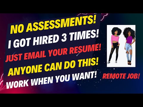 I Got Hired 3 Times! Easy Beginner Friendly Work From Home Job Work Whenever Just Send Your Resume