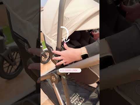 How to take a Nuna PIPA series car seat off of the Cybex Gazelle S 🤓#shorts #shorts #babycarseat