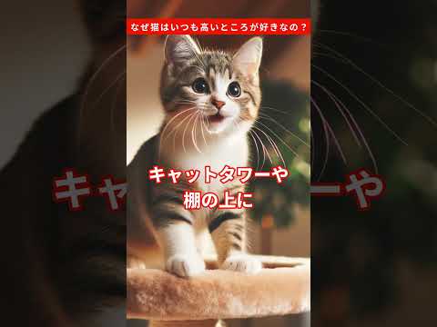 なぜ猫はいつも高いところが好きなの？ #雑学 #動物  #猫