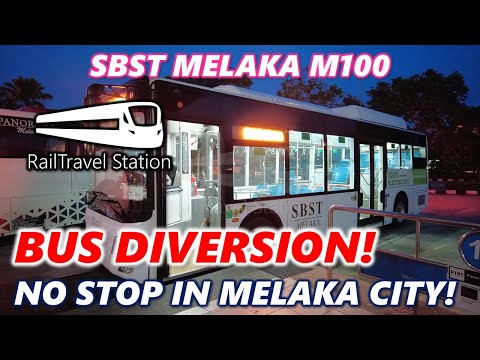 SBST MELAKA SKIPS MELAKA CITY?! 🇲🇾🚌 BAS.MY Melaka Bus M100 Melaka Sentral→Mahkota Parade↷Padang Temu