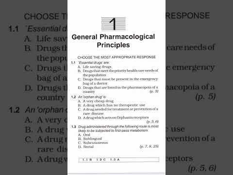 pharmacology imp MCQ for all Pharmacist exam #pharmacy #notes #esic #aims #nhm #question #shorts