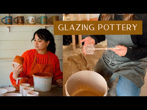 Glazing Pottery - How I glaze lots of different types of ceramics for kiln firing