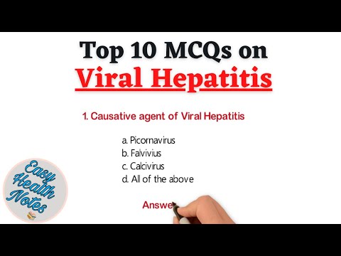 Top 10 Important Multiple Choice Questions (MCQs) on Viral Hepatitis (A, B, C, D & E)_Health exams