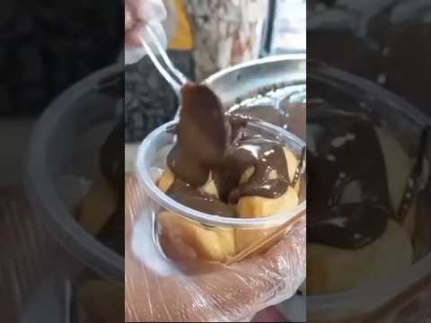 #Butter puef with cocalet lawa #streetfoodvideos #shortvideo #viralshort #shorts #youtube