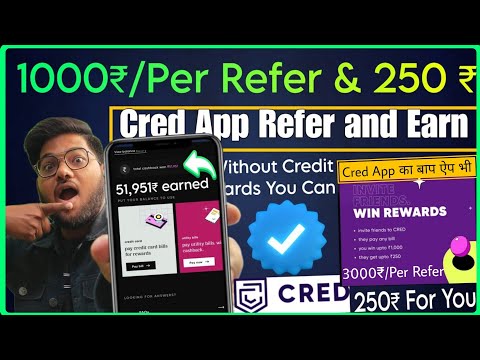 Cred App New Referrals 2024| Cred App Refer and Earn 100% working Trick|cred Referral|No credit card