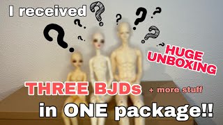 I received 3 BJDs in ONE PACKAGE (HUGE UNBOXING)