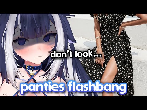 Lily flashed her panties...