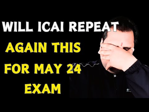 |Will ICAI Repeat Again This For CA May 24 Exam| Alert CA Inter & Final