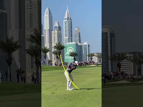 Rory Mcilroy golf swing in Dubai golf. With Shot Tracer PRO #golfer #golfswing