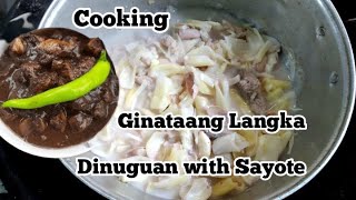 Cooking Ginataang Langka, Pakbet and Dinuguan