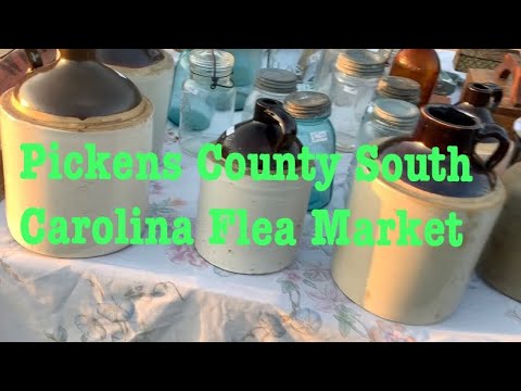 Shopping at the Pickens County Flea Market for treasures and antiques to resale on eBay #reseller