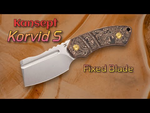 NEW!  Kansept Korvid S Fixed Blade: Design by Koch Tools