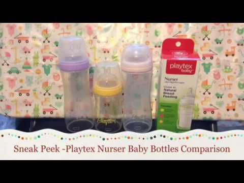 SNEAK PEEK - Playtex Baby Bottles Comparison