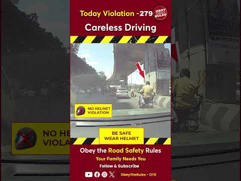 TODAY VIOLATION-279 Kindly Obey the Road Rules #otr #roadsafety #chennaitrafficpolice