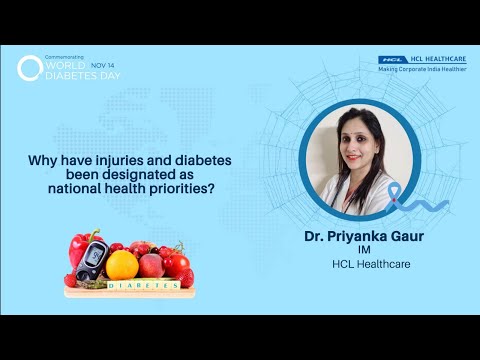 Why have injuries and diabetes been designated as a national priority? | HCL Healthcare