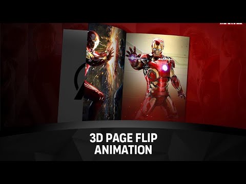 Page Flip Animation - AFTER EFFECTS | Magazine Page Animation