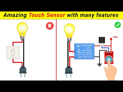 How to use TTP223 Touch Sensor || All features || SKR Electronics Lab