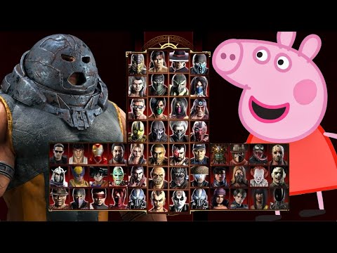 Mortal Kombat 9 - JUGGERNAUT MARVEL & PEPPA PIG 🐖 - Expert Tag Ladder - Gameplay @(1080p) - 60ᶠᵖˢ ✔