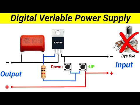 How to make Digital Veriable Power Supply in Hindi || Veriable Power Supply || SKR Electronics Lab